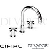 Cifial 31131TB U Techno X300 3 Hole Deck Basin Mixer Tap Spare Parts